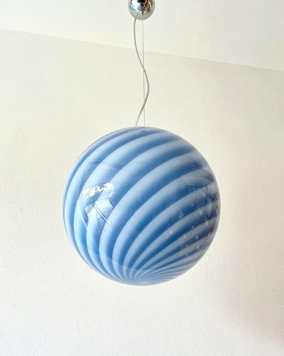 Original Murano glass swirl chandelier