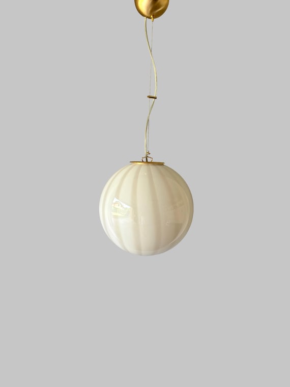 Lampada da soffitto - Murano grigio tortora - realizzata a mano dai maestri vetrai di Murano