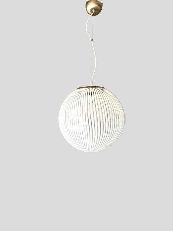 Lampada da soffitto - Vetro di Murano Filigrana / tessuto lampadario