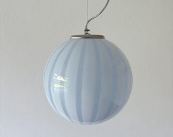 Murano glazen kroonluchter WOLKBLAUW kleur - 30 cm