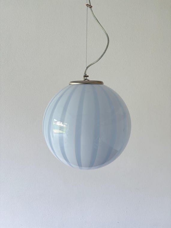 Lampadario in vetro di Murano colore CLOUD BLUE - 30 cm