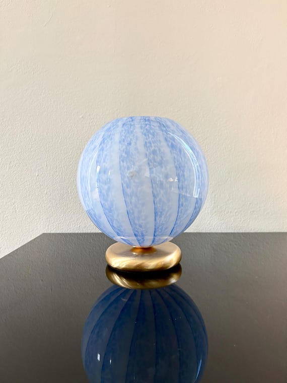 TULIP by la MURRINA, lampada da tavolo , vetro Murano vintage 90s, non usata