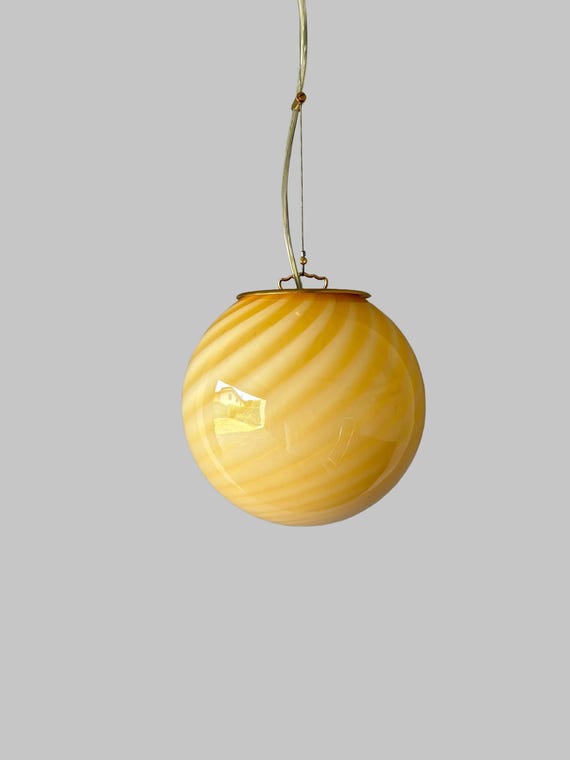 Lampadario in vetro Murano a spirale  - realizzata a mano dai maestri vetrai di Murano 20 cm