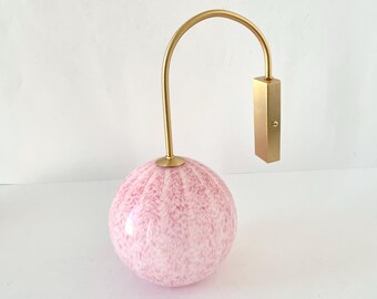 PinkTULIPANO 20 by LA MURRINA, wall lamp, vintage 90s Murano glass