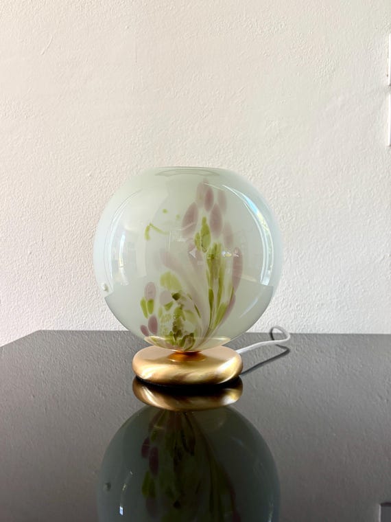 GLICINE by la MURRINA, lampada da tavolo , vetro Murano vintage 90s, non usata