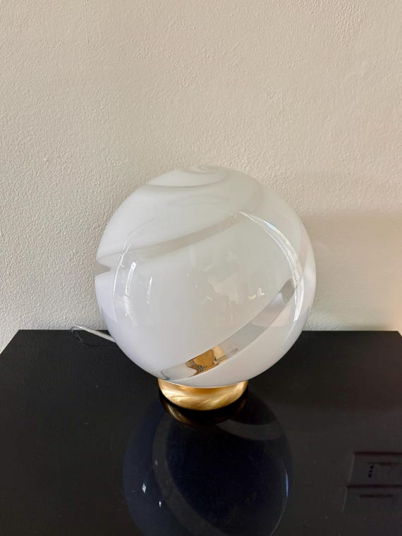 GEO by la MURRINA, lampada da tavolo , vetro Murano vintage 90s, non usata