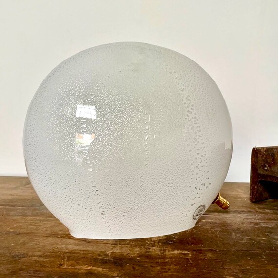 Murano Table lamp - Murano glass Table lamp with silver leaf