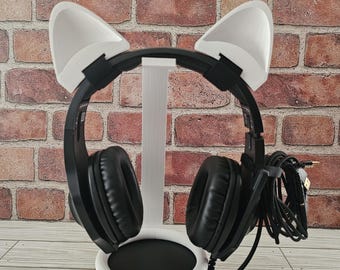 Cat ears for headphones - headset accessories attachments for gaming/live streaming
