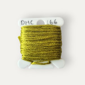 DMC 166 limone grünes Baumwollgarn für Handstickerei oder Kreuzstich