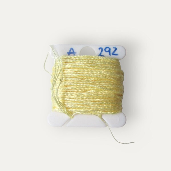 Anchor 292 pale yellow stranded cotton thread for hand embroidery or cross stitch