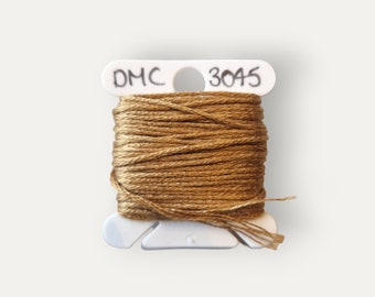 DMC 3045 brown stranded cotton thread for hand embroidery or cross stitch