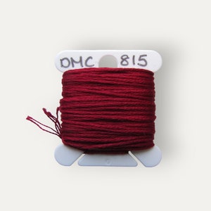 DMC Perle Cotton, Size 8, DMC 815, Pearl Cotton, Medium Garnet
