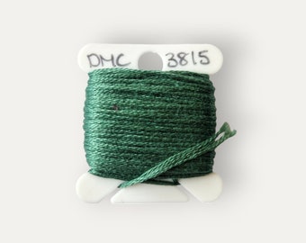 DMC 3815 grüner Baumwollfaden für Handstickerei oder Kreuzstich