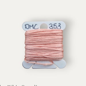 DMC 353 peach stranded cotton thread for hand embroidery or cross stitch