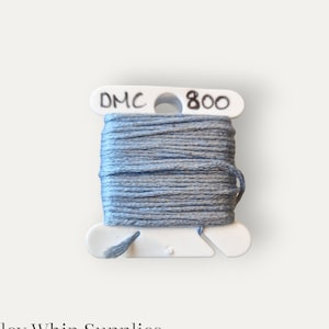 DMC 800 blue stranded cotton thread for hand embroidery or cross stitch