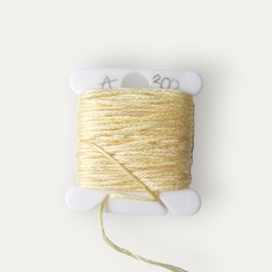 Anchor 300 pale yellow stranded cotton thread for hand embroidery or cross stitch