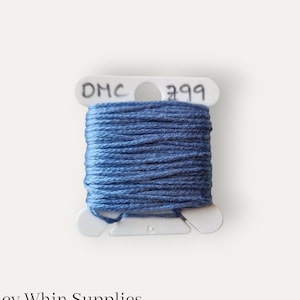 DMC 799 blue stranded cotton thread for hand embroidery or cross stitch
