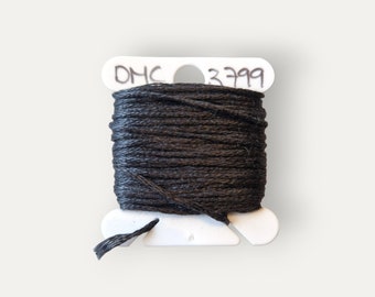 DMC 3799 dark grey stranded cotton thread for hand embroidery or cross stitch