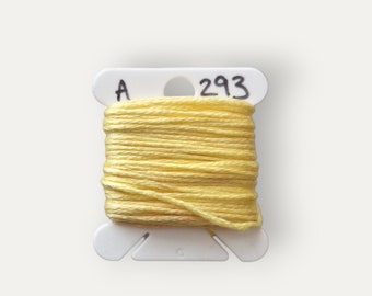 Anchor 293 pale yellow stranded cotton thread for hand embroidery or cross stitch