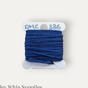 DMC 336 blue stranded cotton thread for hand embroidery or cross stitch
