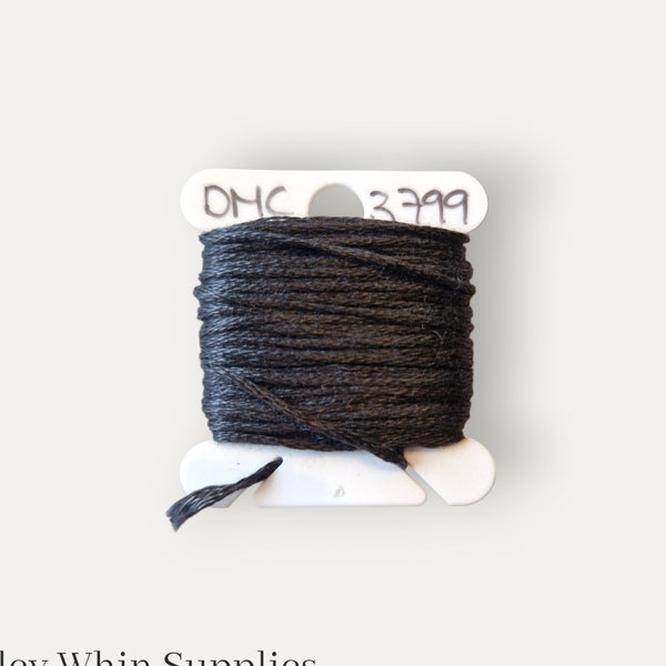 DMC 3799 dark grey stranded cotton thread for hand embroidery or cross stitch