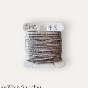 DMC 415 grey stranded cotton thread for hand embroidery or cross stitch