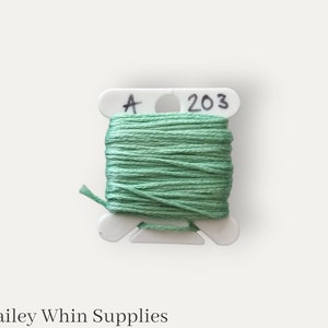 Anchor 203 mint green stranded cotton thread for hand embroidery or cross stitch