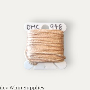 DMC 948 cream stranded cotton thread for hand embroidery or cross stitch