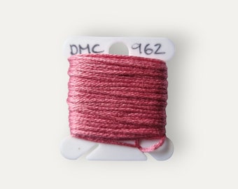 DMC 962 filo di cotone rosa a trefoli per ricamo a mano o punto croce