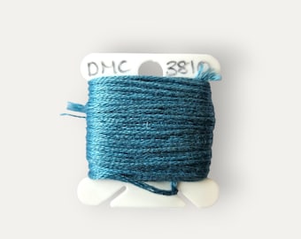 DMC 3810 blaugrüner, gestrandeter Baumwollfaden für Handstickerei oder Kreuzstich
