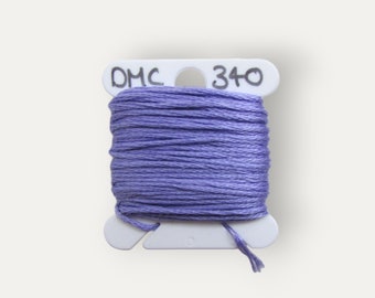 DMC 340 purple blue stranded cotton thread for hand embroidery or cross stitch