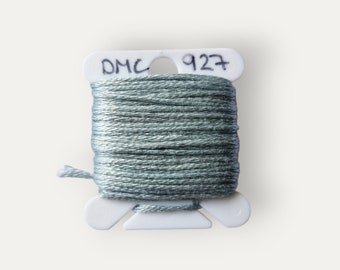 DMC 927 filo di cotone intrecciato grigio chiaro per ricamo a mano o punto croce