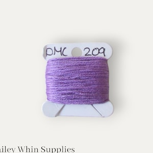 DMC 209 purple stranded cotton thread for hand embroidery or cross stitch