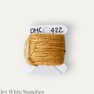 DMC 422 golden brown stranded cotton thread for hand embroidery or cross stitch