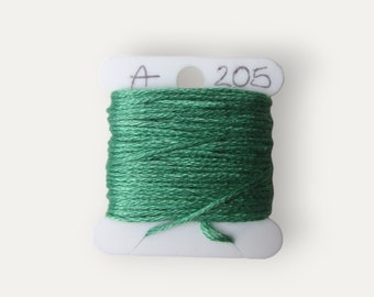 Anchor 205 green stranded cotton thread for hand embroidery or cross stitch