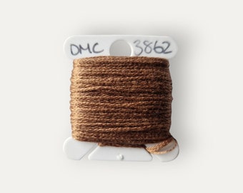 DMC 3862 brown stranded cotton thread for hand embroidery or cross stitch