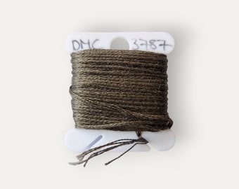 DMC 3787 filo di cotone intrecciato marrone per ricamo a mano o punto croce