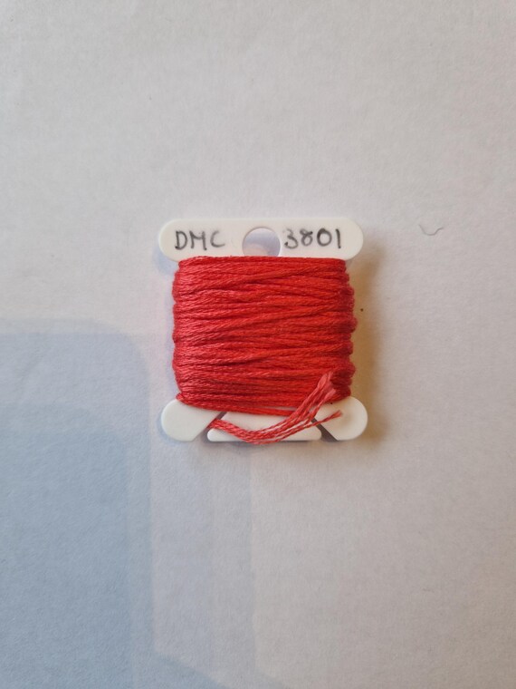 DMC 3801 Pink Stranded Cotton Thread for Hand Embroidery or Cross