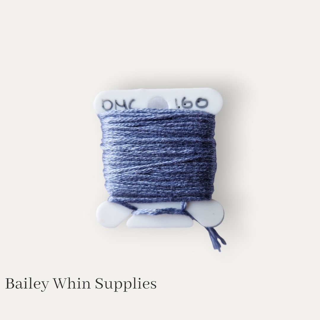 DMC 160 Blue Stranded Cotton Thread for Hand Embroidery or Cross Stitch ...