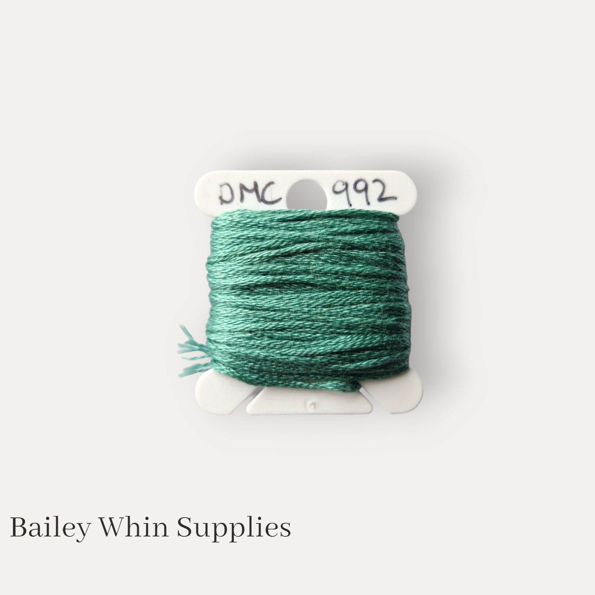 DMC 992 Mint Green Stranded Cotton Thread for Hand Embroidery or