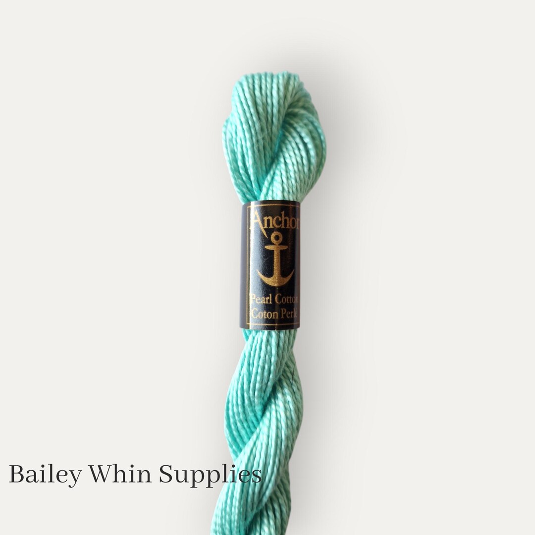 Mint Green Perle Cotton Embroidery Thread: Size 5 Anchor 185 - Etsy