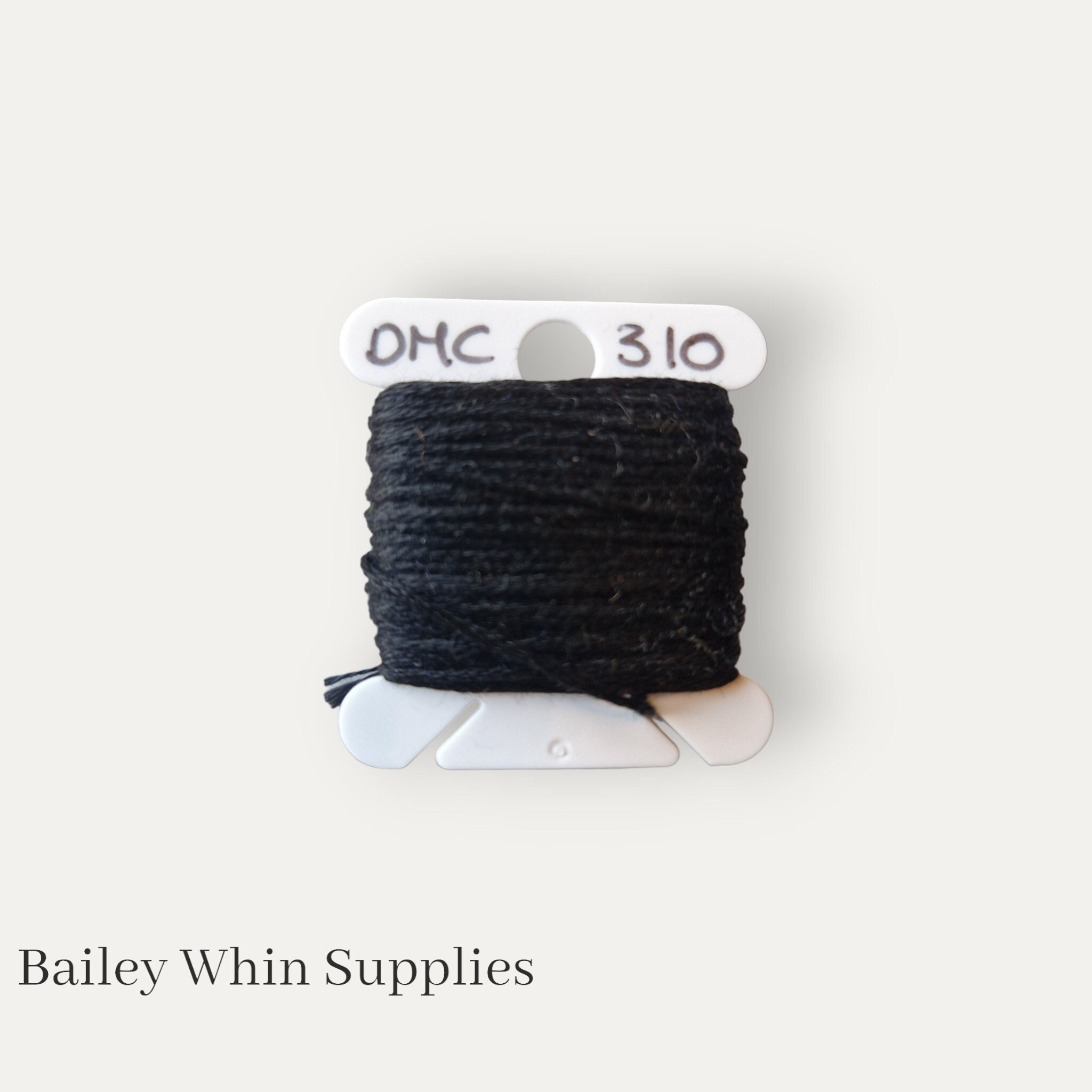 DMC 310 Black Stranded Cotton Thread for Hand Embroidery or Cross