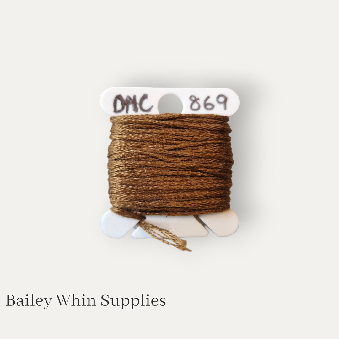 DMC 869 Brown Stranded Cotton Thread for Hand Embroidery or Cross ...