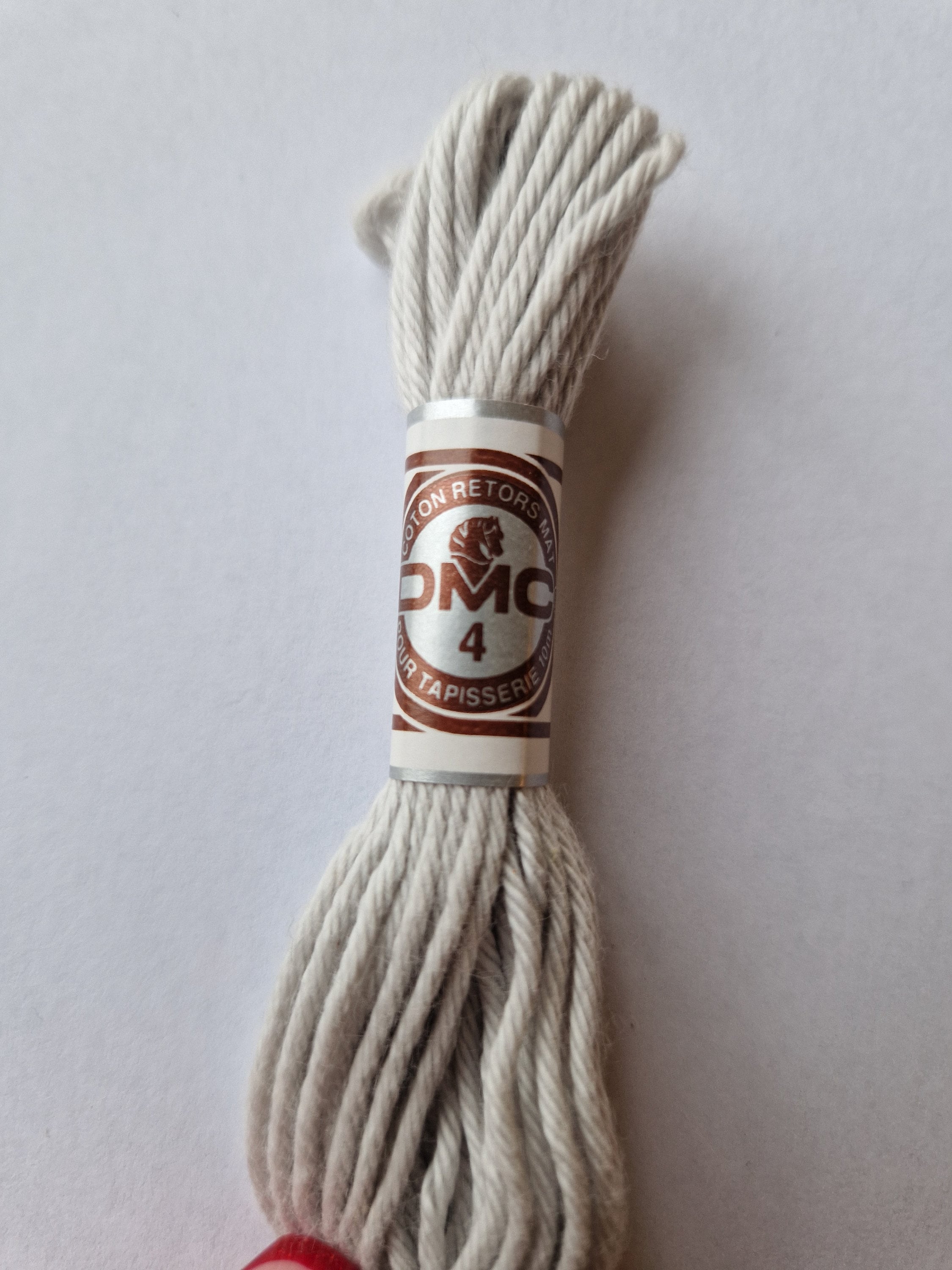 DMC 2233 Light Grey Soft Cotton Yarn, Retors Matte Needlepoint Tapestry ...