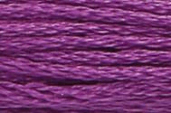 Filo Per Ricamo A Punto Croce Viola Brillante - Cotone, 7.5m Per Lavori Fai Da Te