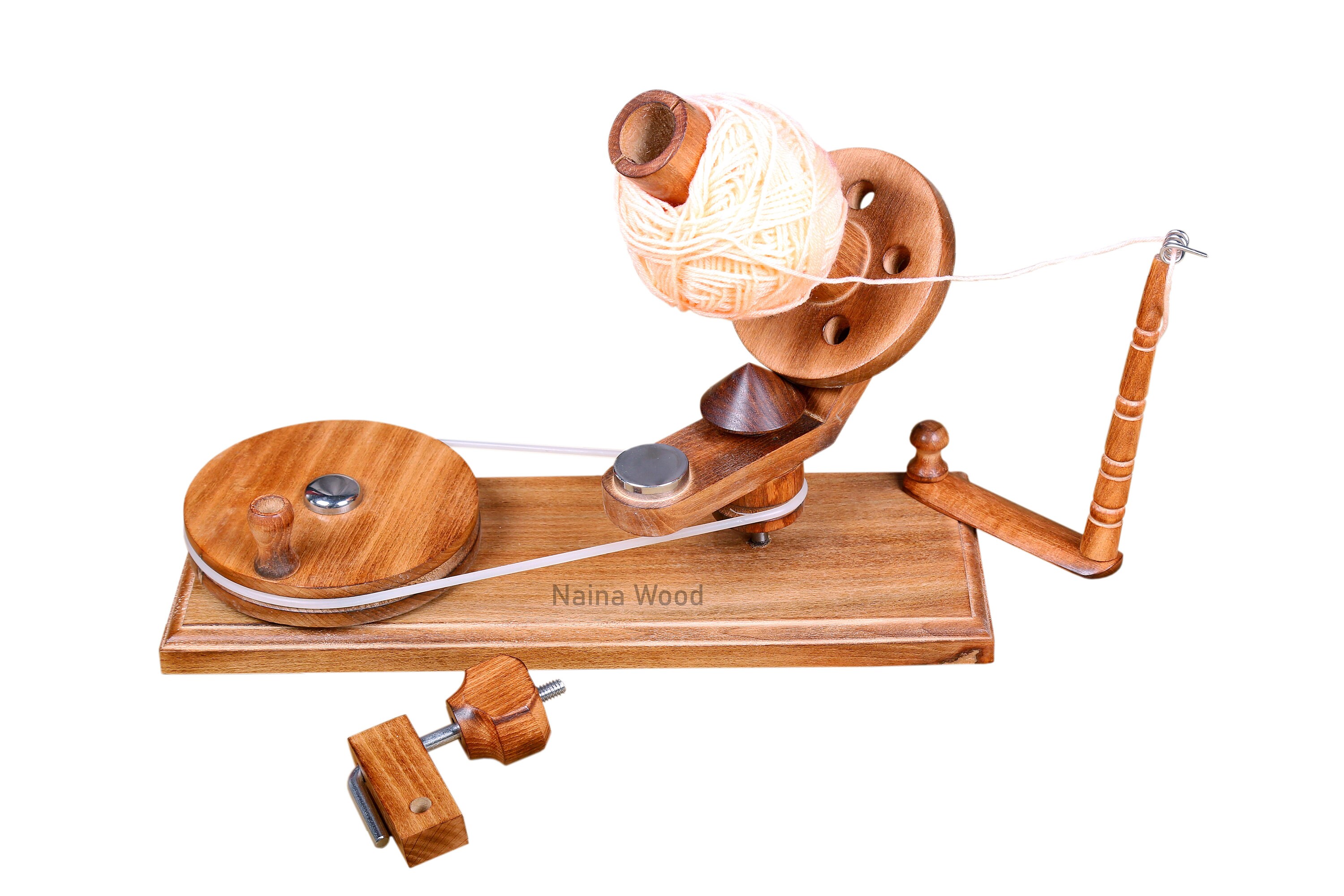 what am I ??Vintage wood yarn Roller tool .Handmade. Best Offer