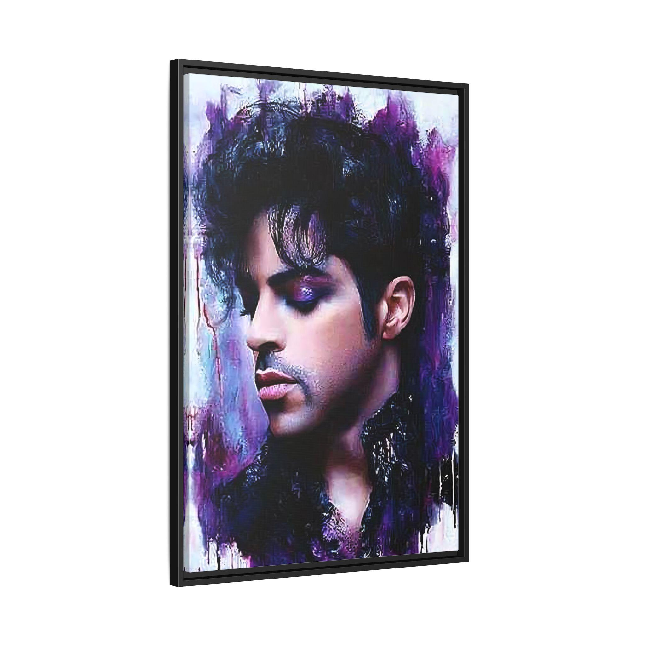 Prince Abstract Poster Prince Canvas Print - Iconic Musician Portrait in Abstract Purple Hues ...