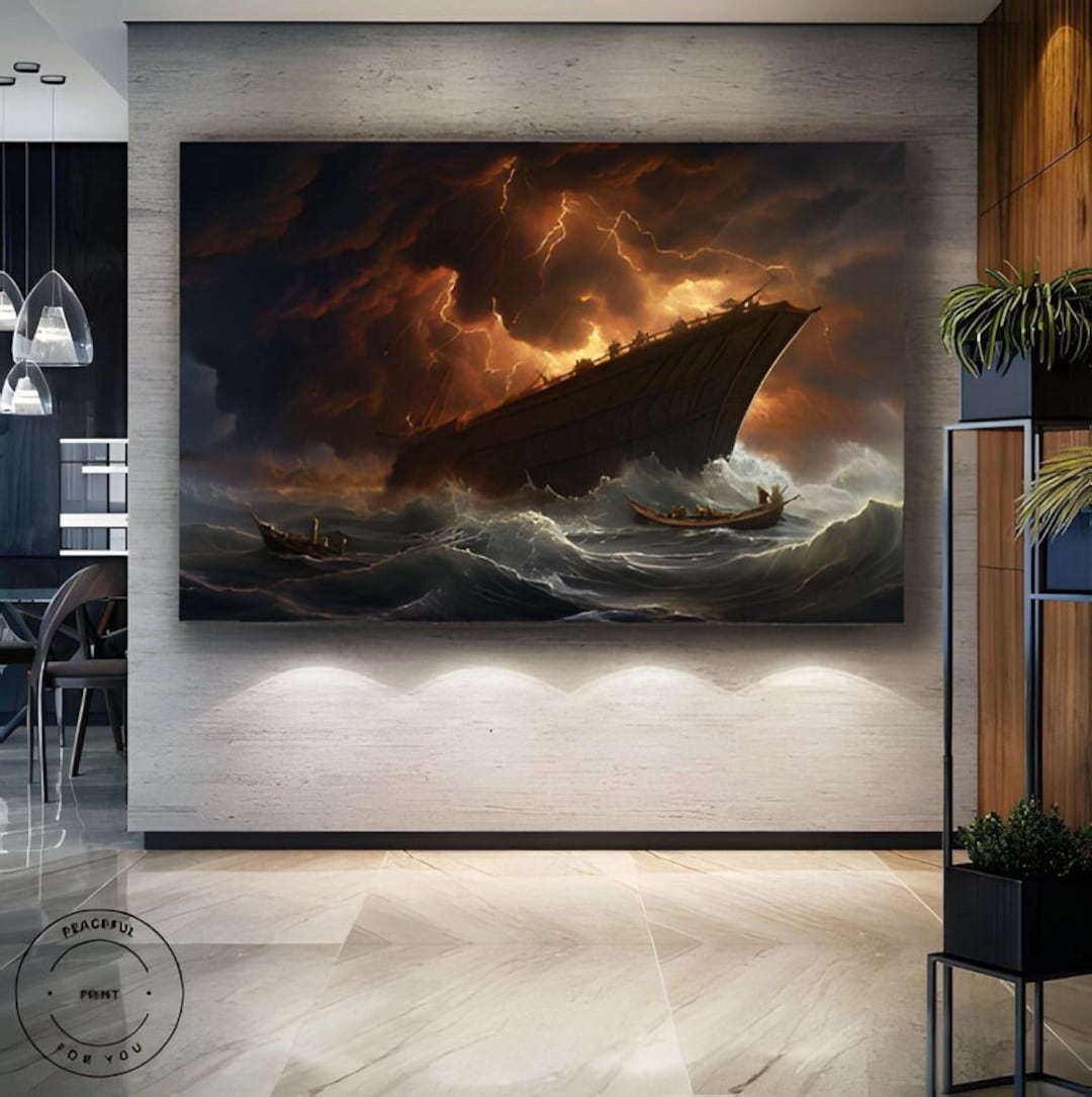 Noah's Ark, Wall Art, Canvas Wall Art, Wall Art Canvas, Home Decor Wall ...
