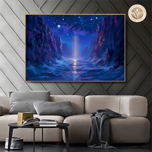 Red Sea Parting Artwork Framed Moses Exodus Painting Modern Christian Wall Art Faith Decor Bible Art Framed And Ready To Hang 175