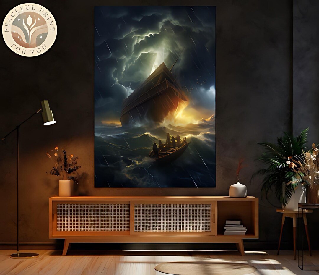 Noah's Ark, Wall Art, Canvas Wall Art, Wall Art Canvas, Home Decor Wall ...